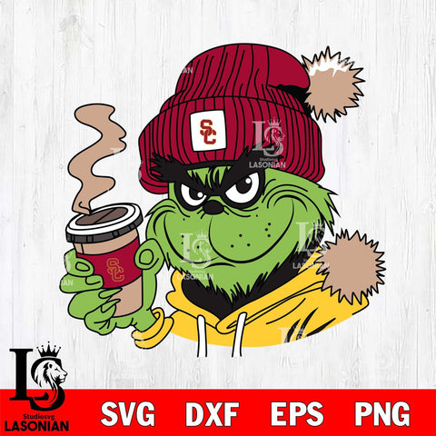 USC Trojans Boujee Grinch 4 Svg Eps Dxf Png File, Digital Download, Instant Download