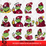 USC Trojans Boujee Grinch NCAA Bundle 12 SVG Eps Dxf Png File, Digital Download, Instant Download