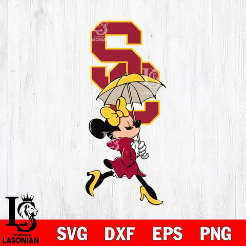 USC Trojans Fancy Minnie Svg Eps Dxf Png File, Digital Download, Instant Download