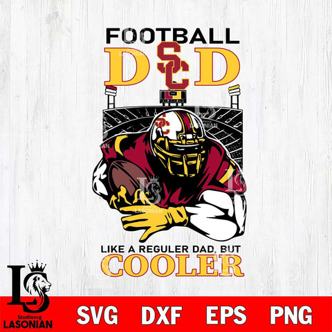 USC Trojans Football Dad Cooler Svg Eps Dxf Png File, Digital Download, Instant Download