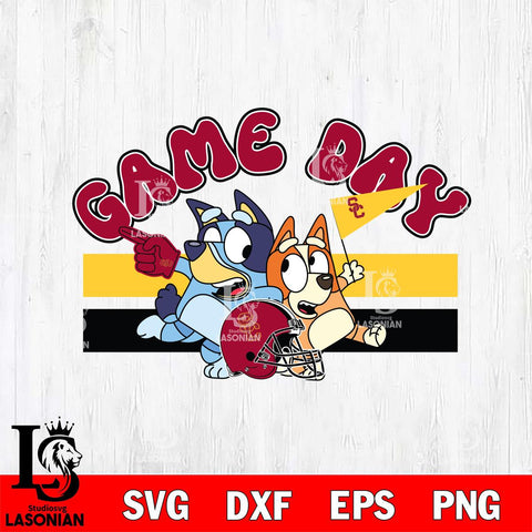 USC Trojans Game Day Bluey Svg Eps Dxf Png File, Digital Download, Instant Download