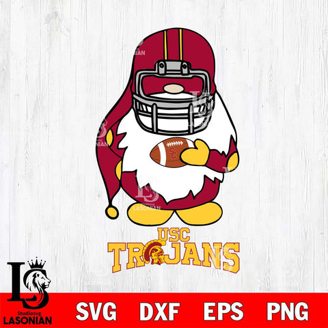 USC Trojans Gnomes Christmas Svg Eps Dxf Png File, Digital Download, Instant Download