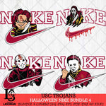 USC Trojans Halloween Nike NCAA Bundle 4 Svg Eps Dxf Png File, Digital Download, Instant Download