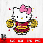 USC Trojans Hello Kitty Cheerleader 10 Svg Eps Dxf Png File, Digital Download, Instant Download