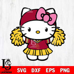 USC Trojans Hello Kitty Cheerleader 5 Svg Eps Dxf Png File, Digital Download, Instant Download