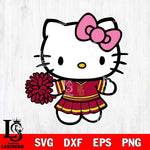 USC Trojans Hello Kitty Cheerleader 8 Svg Eps Dxf Png File, Digital Download, Instant Download