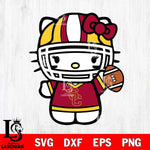 USC Trojans Hello Kitty sport 9 Svg Eps Dxf Png File, NCAA svg, Digital Download, Instant Download