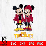 USC Trojans Mickey Minnie Mouse Rugby Svg Eps Dxf Png File, NCAA svg , File Cut , Digital Download , Instant Download, Cut Svg Files