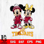 USC Trojans Mickey Minnie Rugby Hoodie Svg Eps Dxf Png File, NCAA svg , File Cut , Digital Download , Instant Download, Cut Svg Files