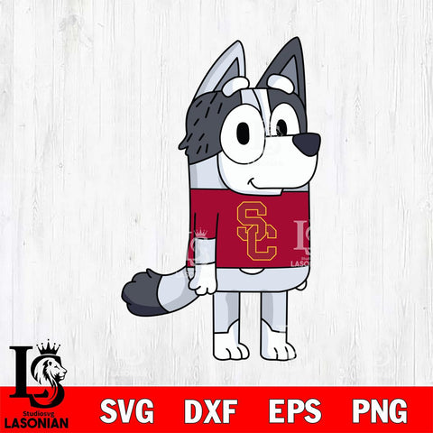 USC Trojans Muffin Bluey Svg Eps Dxf Png File, Digital Download, Instant Download