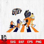 UTEP Miners Bluey 6 Svg Eps Dxf Png File, Digital Download, Instant Download