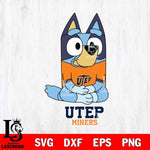 UTEP Miners Bluey Styles Football Svg Eps Dxf Png File,NCAA Svg Files,Bluey svg ,Digital Download ,Instant Download, Cricut File