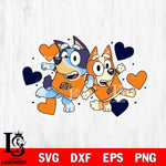 UTEP Miners Bluey heart Svg Eps Dxf Png File, Digital Download, Instant Download