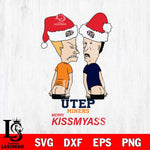 UTEP Miners Merry KissMyass Svg Eps Dxf Png File,NCAA Svg Files,Digital Download,Sublimation,Instant Download