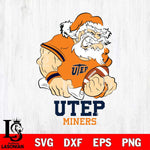 UTEP Miners Santa Claus Angry Svg dxf eps png pdf file,NCAA svg,Digital Download,Cricut file