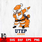 UTEP Miners Santa Claus Ugly Svg dxf eps png pdf file,NCAA svg,Digital Download,Cricut file