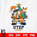 UTEP Miners Santa Claus Ugly Christmas Svg dxf eps png pdf file,NCAA svg,Digital Download,Cricut file