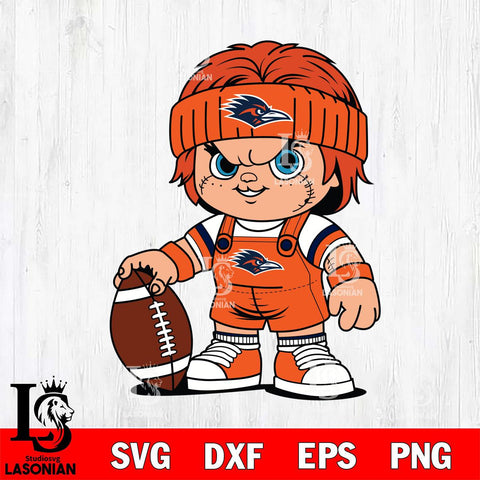 UTSA Roadrunners Chucky Horror 5 Svg Eps Dxf Png File, NCAA svg, Digital Download, Instant Download