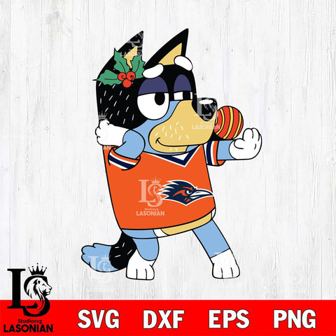 UTSA Roadrunners Bandit Heeler Christmas Svg Eps Dxf Png File, Digital Download, Instant Download