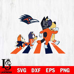 UTSA Roadrunners Bluey 6 Svg Eps Dxf Png File, Digital Download, Instant Download