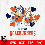 UTSA Roadrunners Bluey & Bingo 10 Svg Eps Dxf Png File, NCAA svg, Digital Download, Instant Download