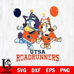 UTSA Roadrunners Bluey & Bingo 2 Svg Eps Dxf Png File, NCAA svg, Digital Download, Instant Download