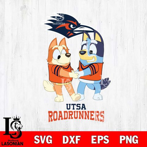 UTSA Roadrunners Bluey Chilli Dance Svg Eps Dxf Png File, Digital Download, Instant Download