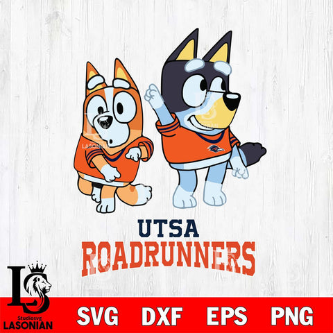 UTSA Roadrunners Bluey Chilli Mode Dance Svg Eps Dxf Png File, Digital Download, Instant Download