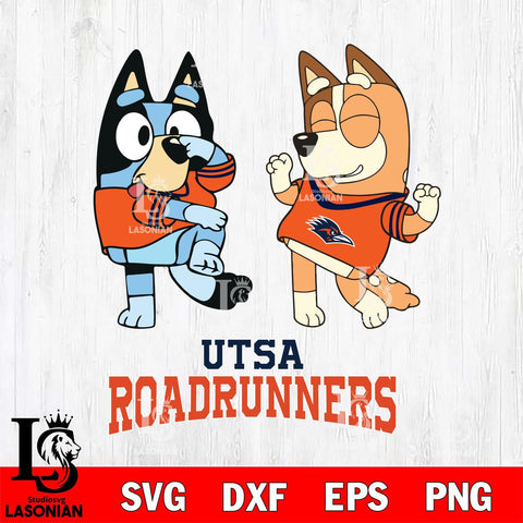 UTSA Roadrunners Bluey Chilli Sport Svg Eps Dxf Png File, Digital Download, Instant Download