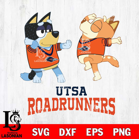 UTSA Roadrunners Bluey Dance Svg Eps Dxf Png File, Digital Download, Instant Download