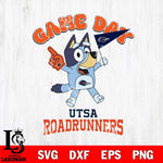 UTSA Roadrunners Bluey Game Day Svg Eps Dxf Png File, Digital Download, Instant Download