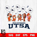 UTSA Roadrunners Bluey Halloween Spooky Svg Eps Dxf Png File, Digital Download, Instant Download