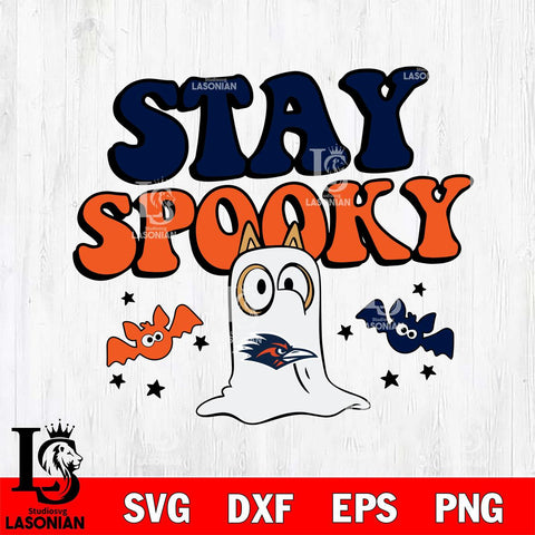 UTSA Roadrunners Bluey Halloween Stay Spooky Svg Eps Dxf Png File, Digital Download, Instant Download