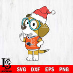 UTSA Roadrunners Bluey Honey Christmas Svg Eps Dxf Png File, Digital Download, Instant Download