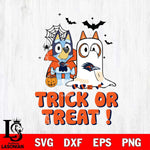 UTSA Roadrunners Bluey Trick or Treat Halloween Svg Eps Dxf Png File, Digital Download, Instant Download