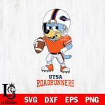 UTSA Roadrunners Bluey rugby Svg Eps Dxf Png File, Digital Download ,Instant Download, Cricut File