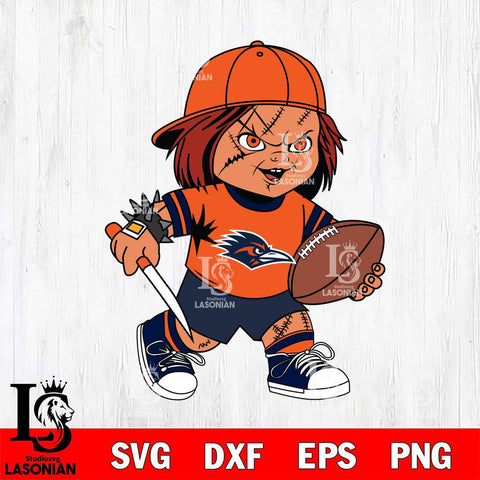 UTSA Roadrunners Chucky Horror 10 Svg Eps Dxf Png File, NCAA svg, Digital Download, Instant Download