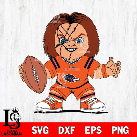 UTSA Roadrunners Chucky Horror 2 Svg Eps Dxf Png File, NCAA svg, Digital Download, Instant Download