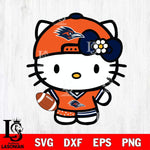 UTSA Roadrunners Cute Hello Kitty Football 10 Svg Eps Dxf Png File, NCAA svg, Digital Download, Instant Download