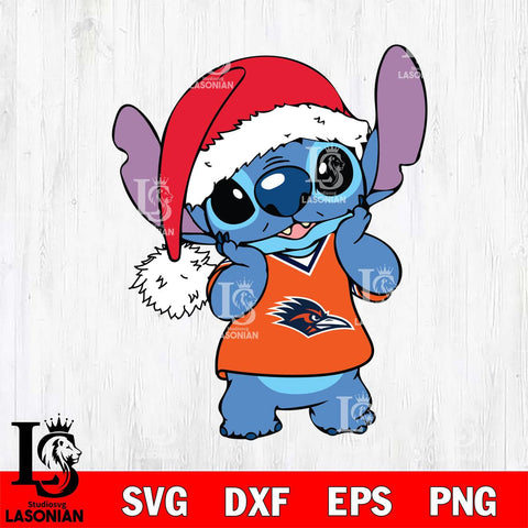 UTSA Roadrunners Cute Stitch Christmas Svg Eps Dxf Png File, Digital Download, Instant Download