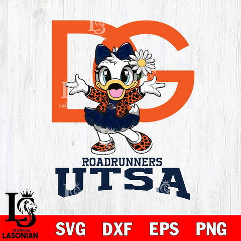 UTSA Roadrunners Dolce And Gabbana Daisy Duck Disney Svg Eps Dxf Png File, Digital Download, Instant Download