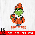 UTSA Roadrunners Grinch Football Christmas Cut Files Cricut, Svg Dxf Eps Png file, Digital download , Silhouette