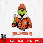 UTSA Roadrunners Grinch Leopard Svg Eps Dxf Png File, Digital Download, Instant Download