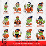 UTSA Roadrunners Grinch NFL Bundle 12 SVG Eps Dxf Png File, Digital Download, Instant Download