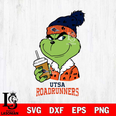 UTSA Roadrunners Grinch hat Svg Eps Dxf Png File, Digital Download, Instant Download