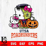 UTSA Roadrunners Hello Kitty Horror 10 Svg Eps Dxf Png File, Digital Download