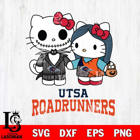 UTSA Roadrunners Hello Kitty Horror 11 Svg Eps Dxf Png File, Digital Download