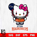 UTSA Roadrunners Hello Kitty Horror 7 Svg Eps Dxf Png File, Digital Download