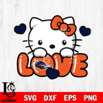 UTSA Roadrunners Hello Kitty Love Svg Eps Dxf Png File, Digital Download, Instant Download