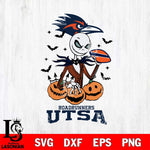 UTSA Roadrunners Jack Skellington 2 halloween Svg Eps Dxf Png File, NCAA svg, Digital Download, Instant Download